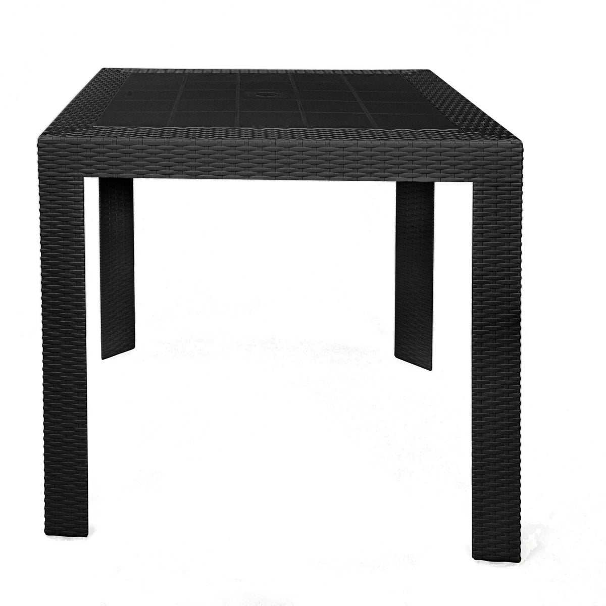 Mace Weave Design Square Dining Table in Polypropylene Plastic - Elax Furniture