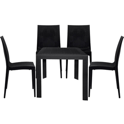 Mace Mid-Century 5-Piece Outdoor Dining Set - Elax Furniture