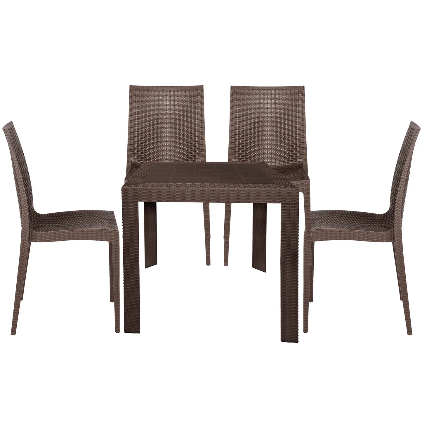Mace Mid-Century 5-Piece Outdoor Dining Set - Elax Furniture