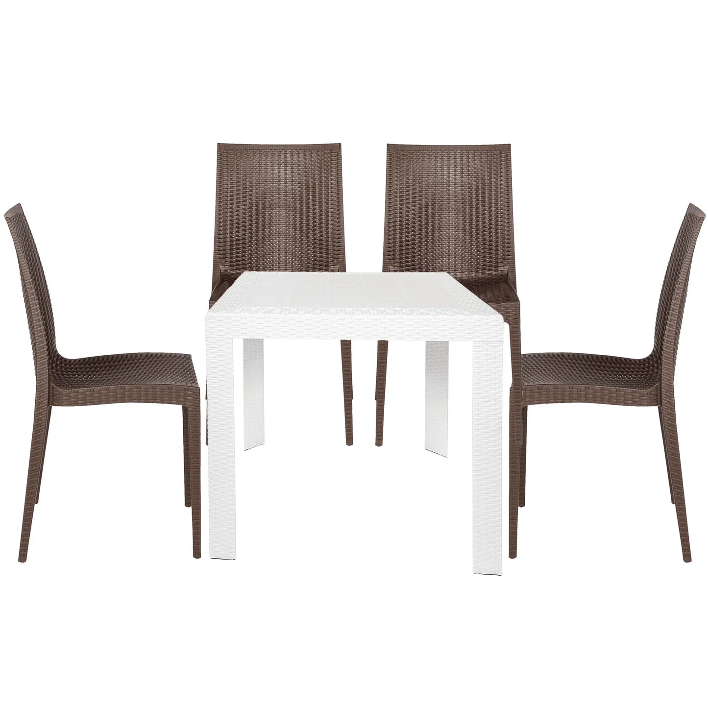 Mace Mid-Century 5-Piece Outdoor Dining Set - Elax Furniture