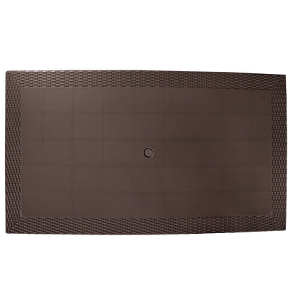 Kent Mid-Century 7-Piece Outdoor Dining Set: 4 Side Chairs & 2 Armchairs - Elax Furniture