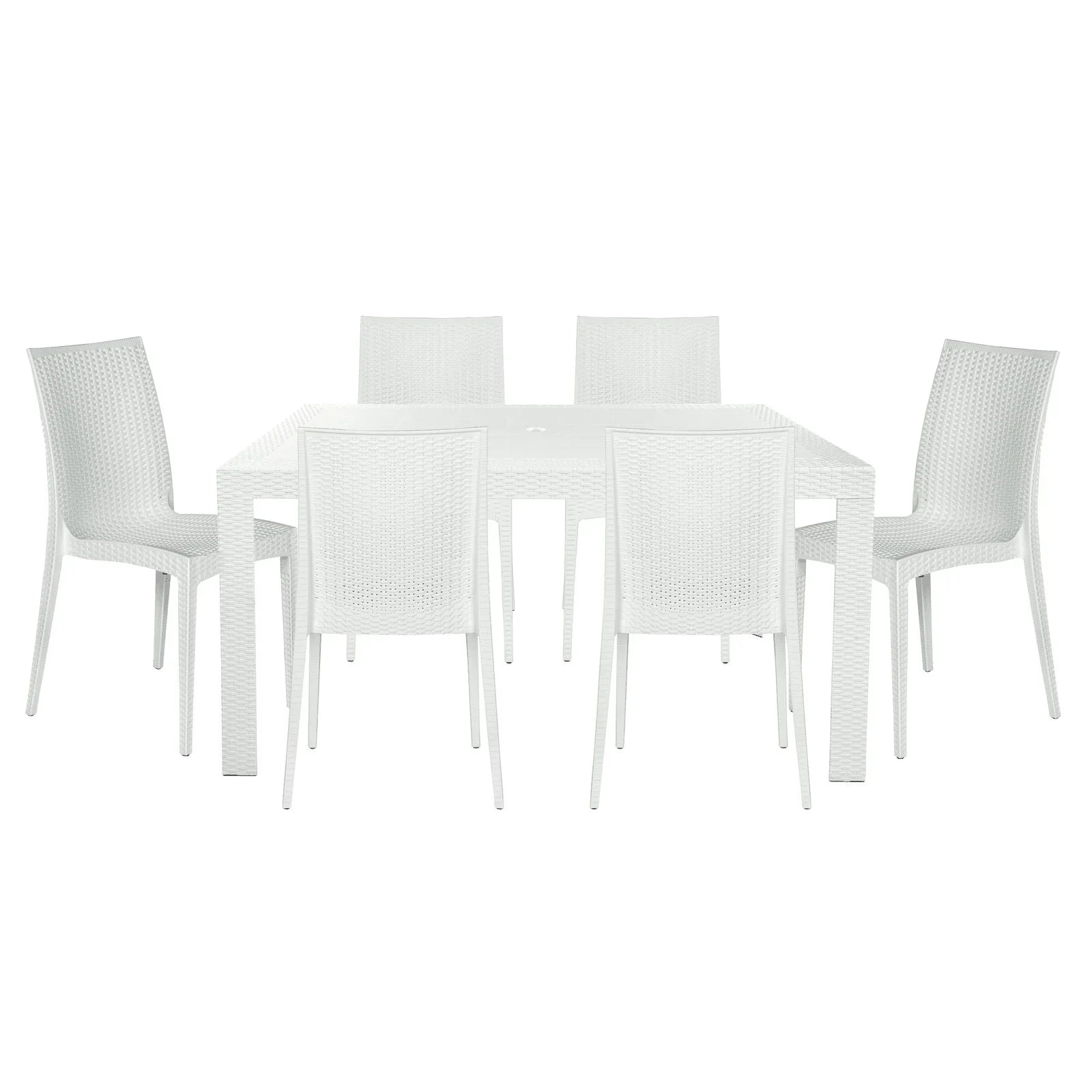 Mace Mid-Century 7-Piece Outdoor Dining Set - Elax Furniture