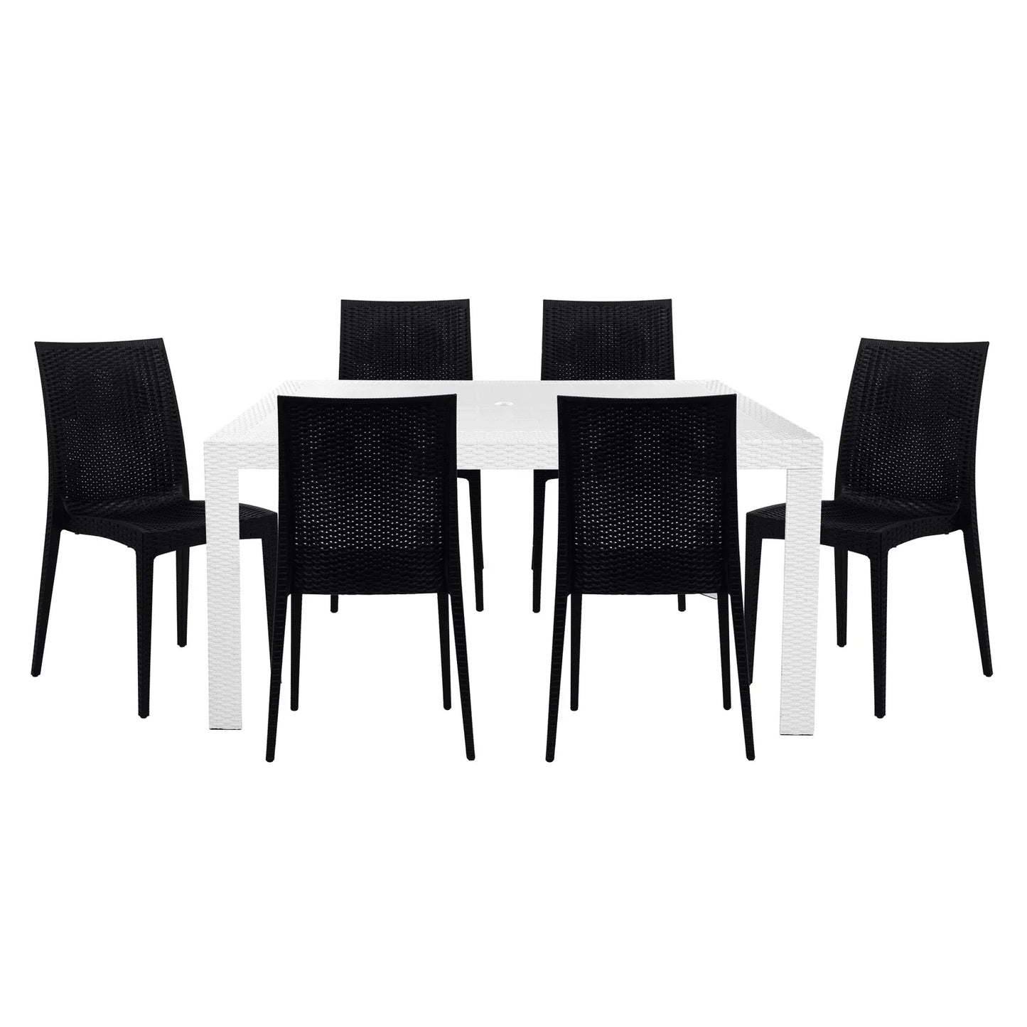 Mace Mid-Century 7-Piece Outdoor Dining Set - Elax Furniture