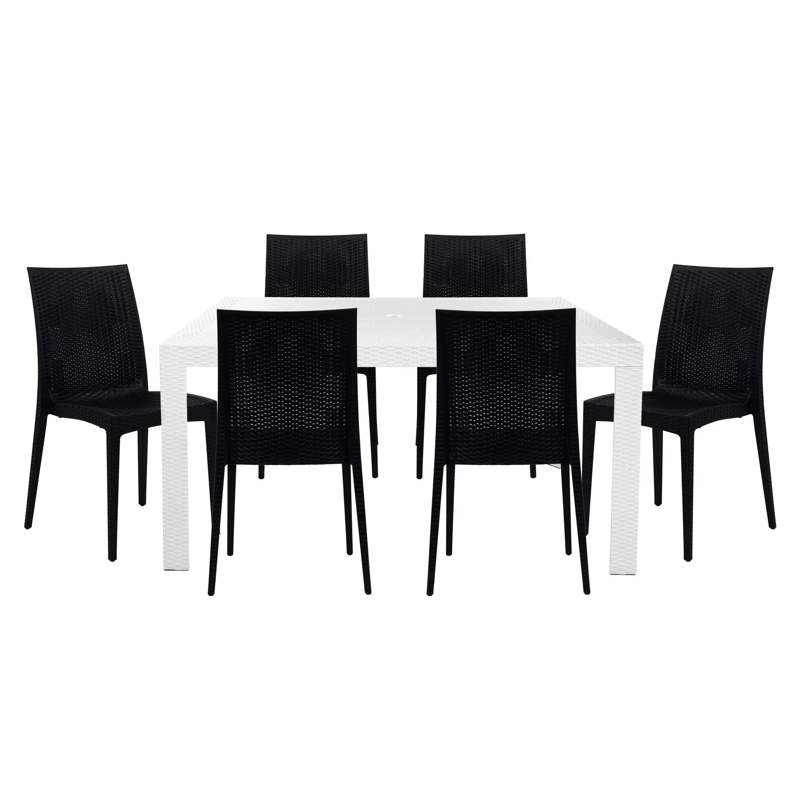 Mace Mid-Century 7-Piece Outdoor Dining Set - Elax Furniture