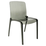 Murray Stackable Dining Side Chair in Plastic Black Dining Chair Leisuremod