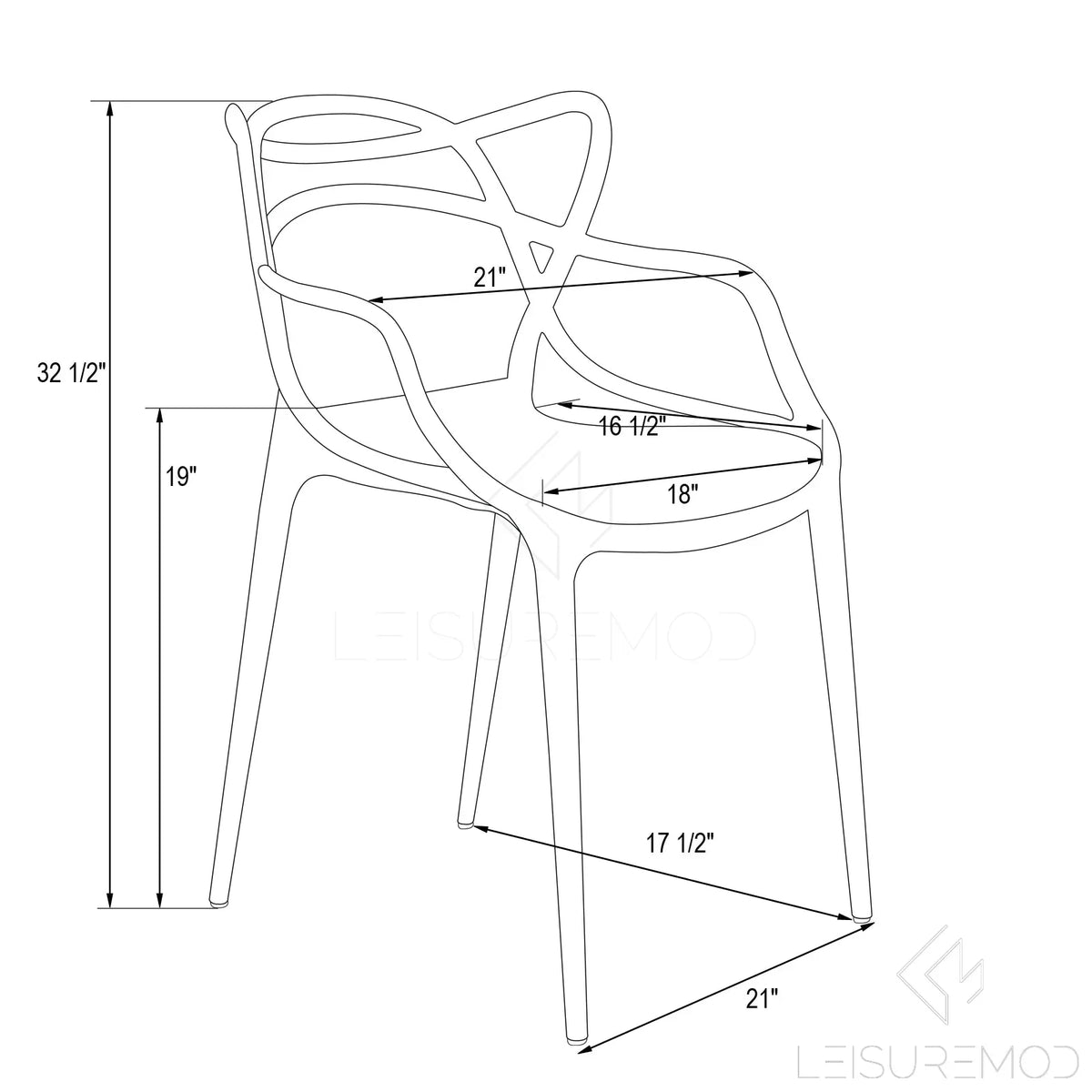 Milan Modern Wire Design Chair - Elax Furniture