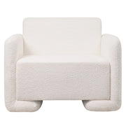 Nyta Accent Chair Upholstered in Linen/Boucle with Pine Wood Frame - Elax Furniture