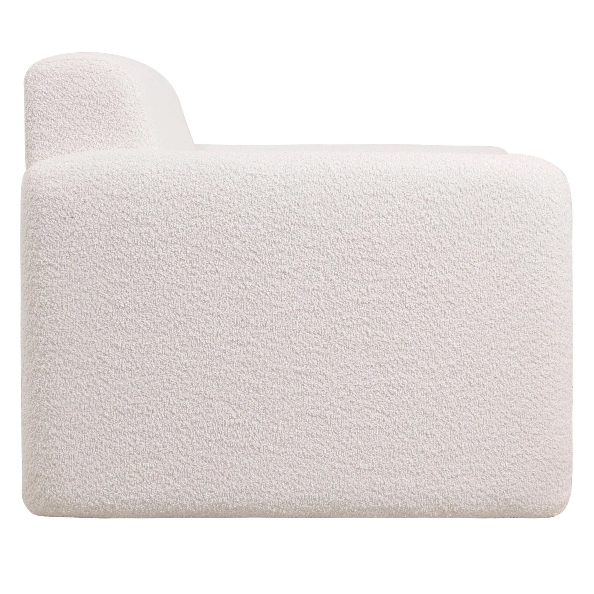 Nyta Accent Chair Upholstered in Linen/Boucle with Pine Wood Frame - Elax Furniture