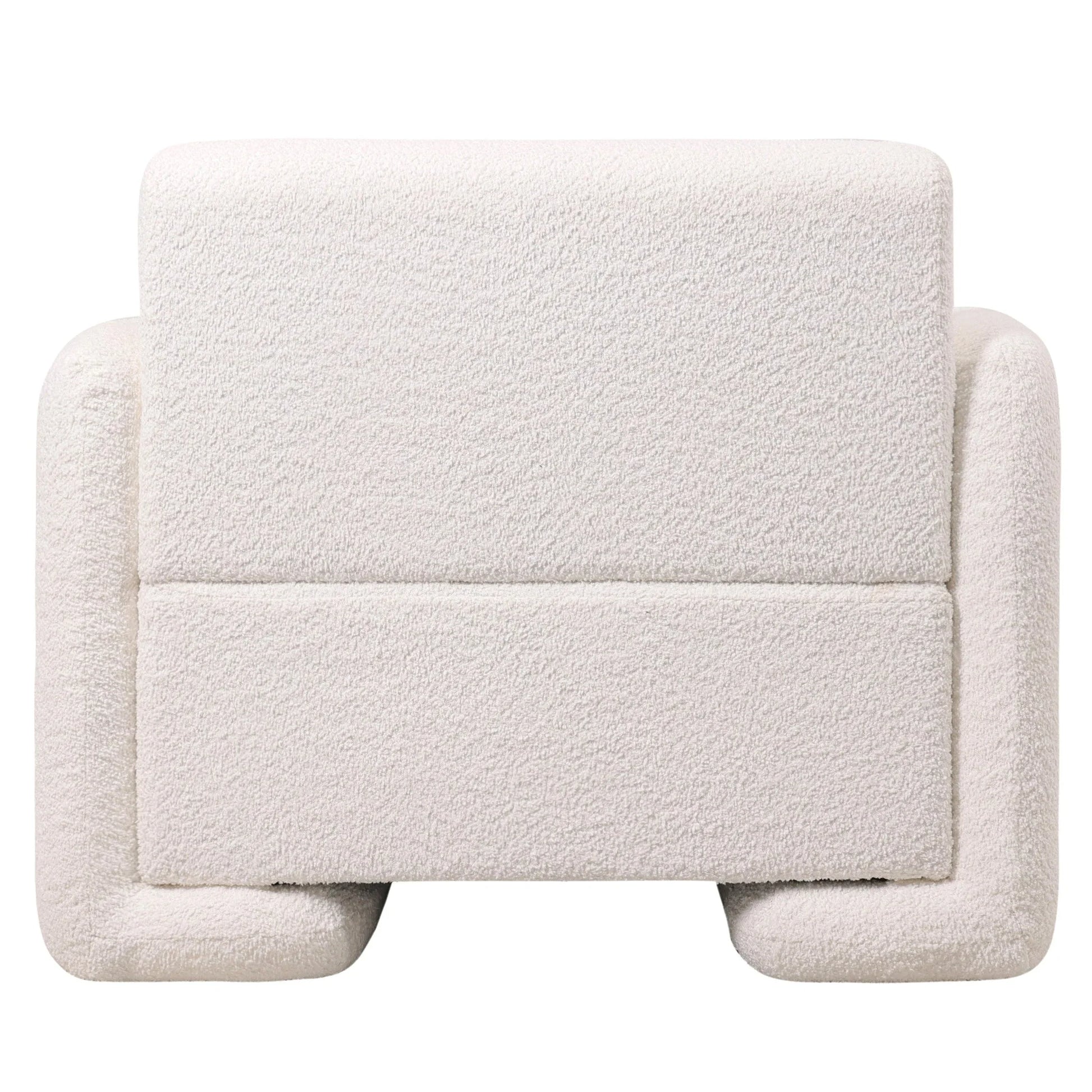 Nyta Accent Chair Upholstered in Linen/Boucle with Pine Wood Frame - Elax Furniture