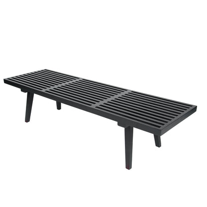 Inwood 5 Feet Platform Bench with Rubberwood Frame and Beech Wood Legs - Elax Furniture