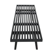 Inwood 5 Feet Platform Bench with Rubberwood Frame and Beech Wood Legs - Elax Furniture