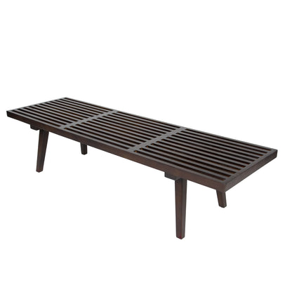 Inwood 5 Feet Platform Bench with Rubberwood Frame and Beech Wood Legs - Elax Furniture