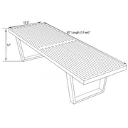 Mid-Century Inwood Platform Bench - Elax Furniture