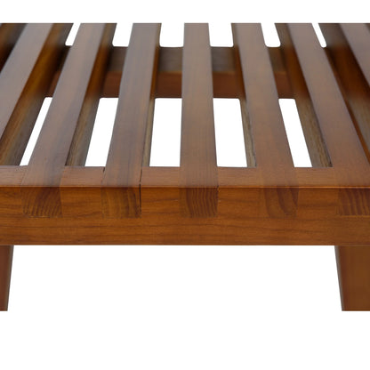 Inwood 5 Feet Platform Bench with Rubberwood Frame and Beech Wood Legs - Elax Furniture