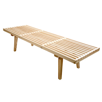 Inwood 5 Feet Platform Bench with Rubberwood Frame and Beech Wood Legs - Elax Furniture