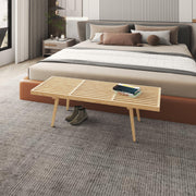 Inwood 5 Feet Platform Bench with Rubberwood Frame and Beech Wood Legs - Elax Furniture