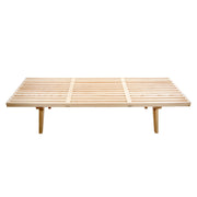 Inwood 5 Feet Platform Bench with Rubberwood Frame and Beech Wood Legs - Elax Furniture