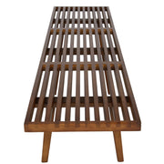 Inwood 5 Feet Platform Bench with Rubberwood Frame and Beech Wood Legs - Elax Furniture