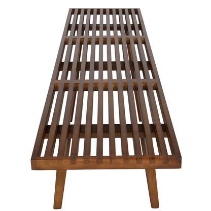 Inwood 5 Feet Platform Bench with Rubberwood Frame and Beech Wood Legs - Elax Furniture