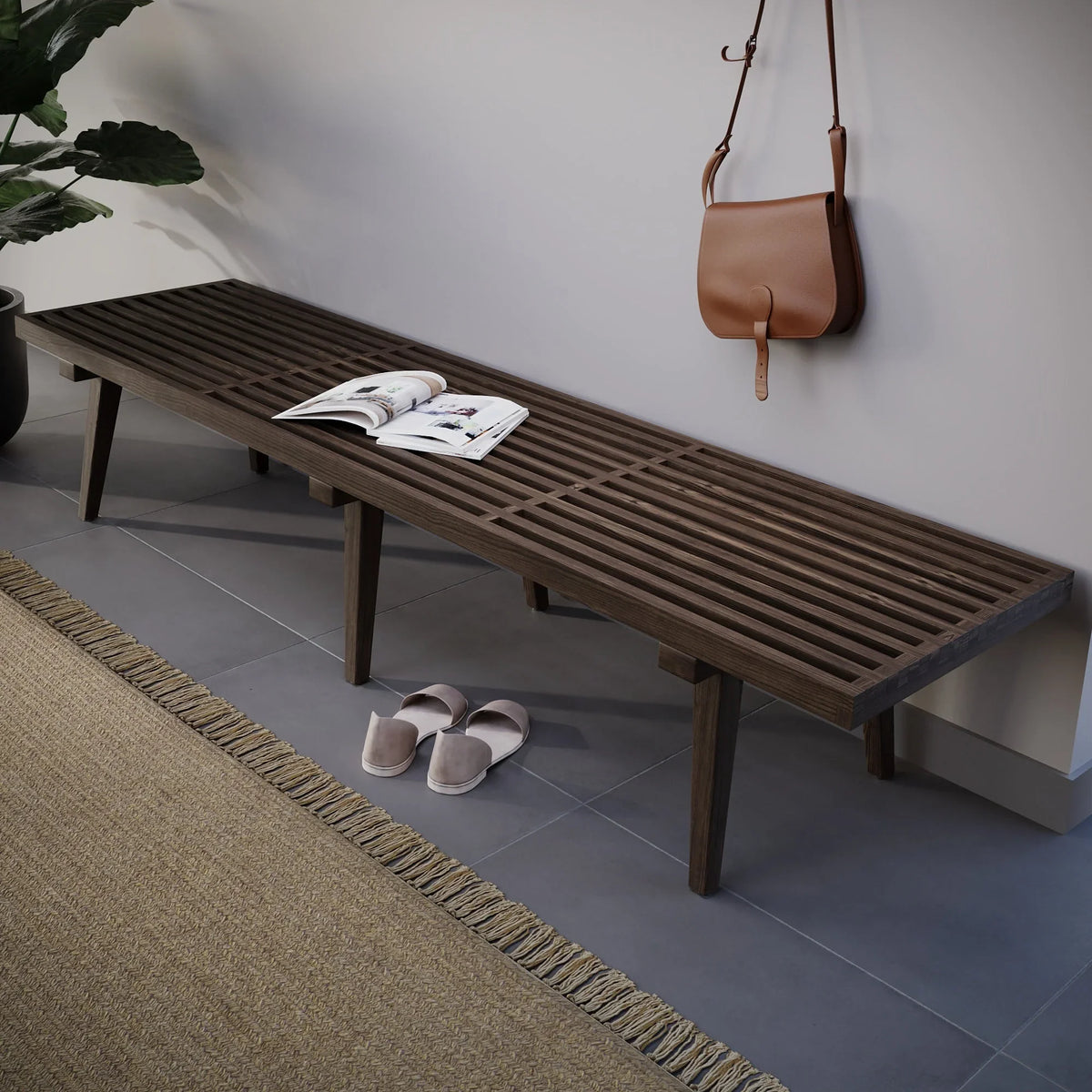 Mid-Century Inwood Platform Bench - Elax Furniture