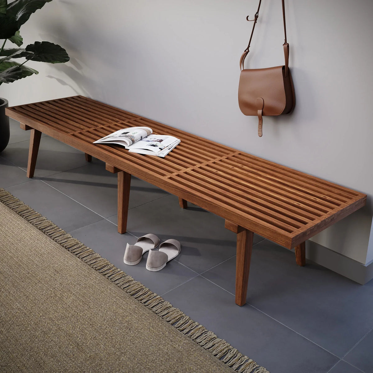 Mid-Century Inwood Platform Bench - Elax Furniture