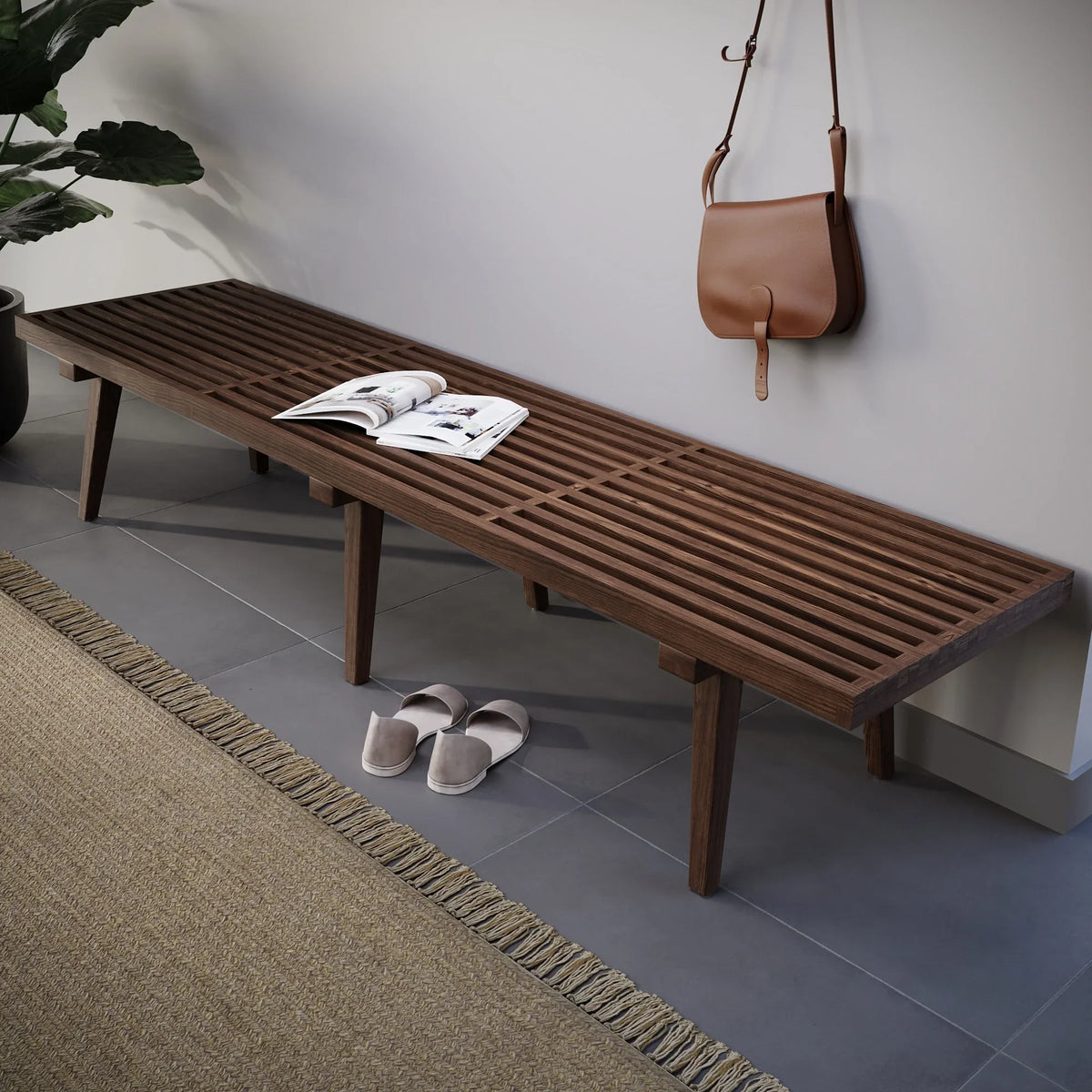 Mid-Century Inwood Platform Bench - Elax Furniture