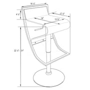 Napoli Transparent Acrylic Bar/Counter Stool, Set of 2 - Elax Furniture