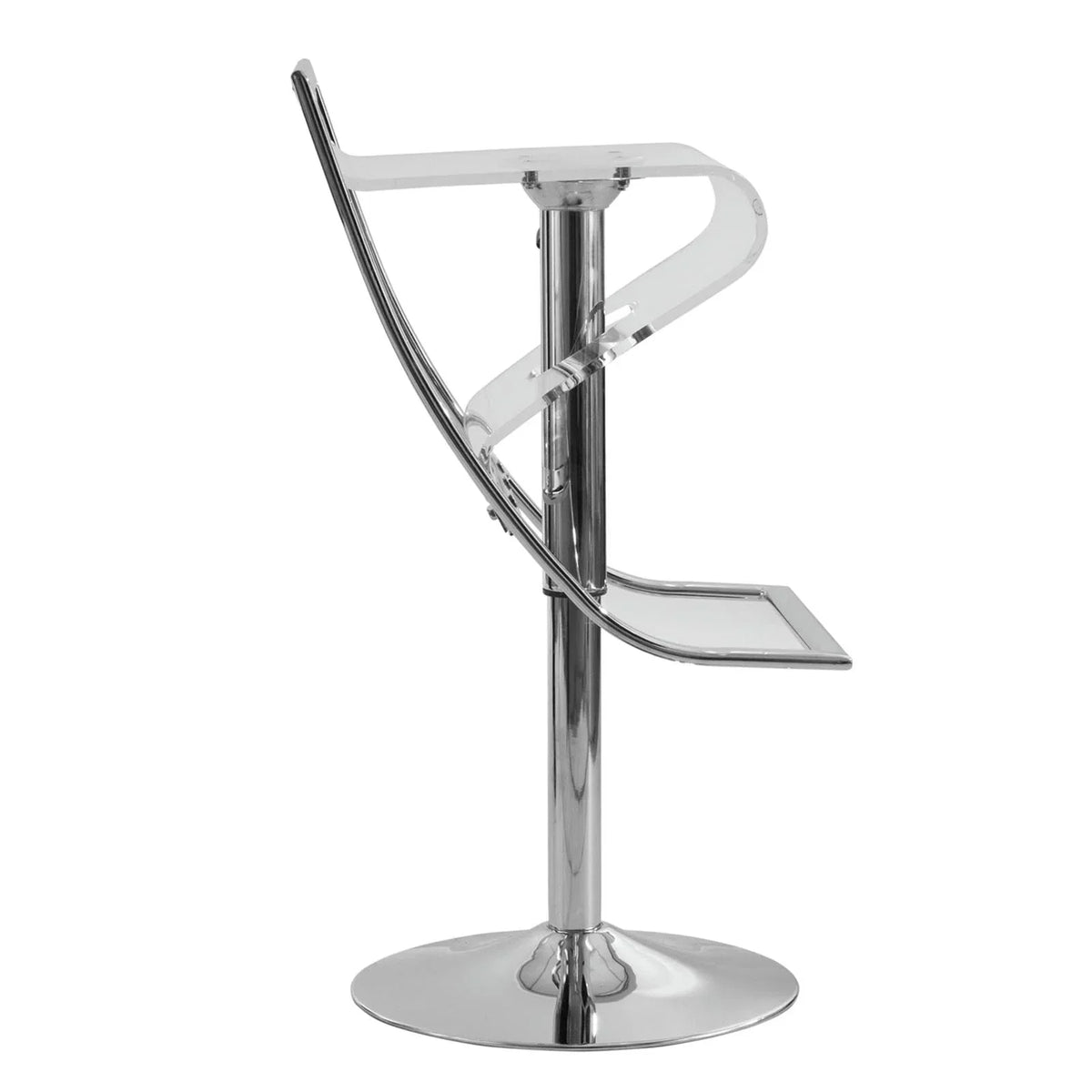 Napoli Transparent Acrylic Bar/Counter Stool, Set of 2 - Elax Furniture