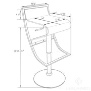 Napoli Transparent Acrylic Bar/Counter Stool, Set of 2 - Elax Furniture