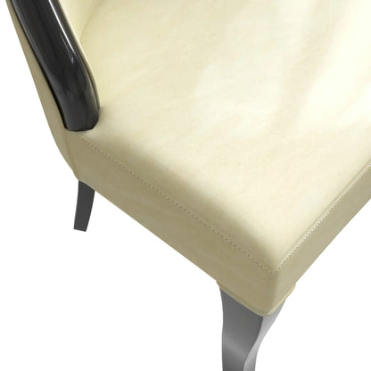 Novara Series Modern Dining Side Chair Upholstered in Leather/Velvet with Rubberwood Legs - Elax Furniture