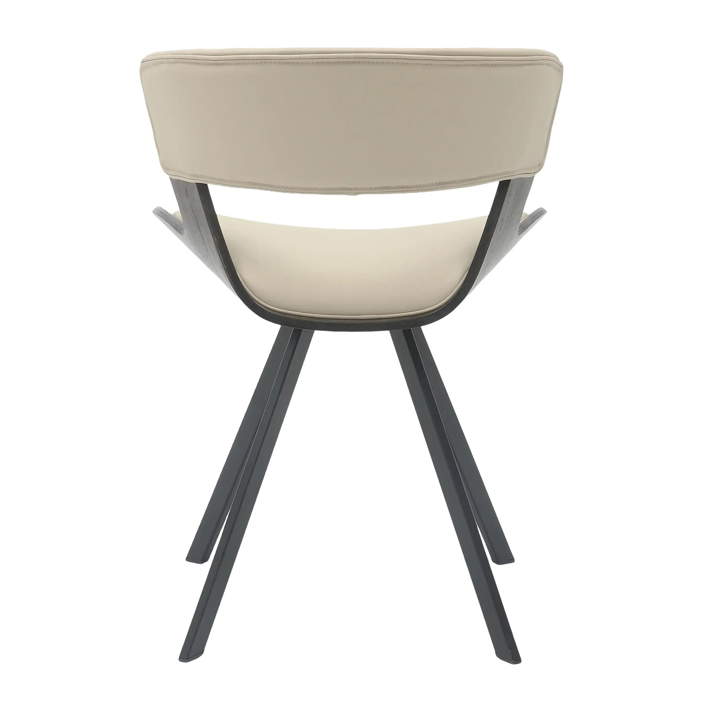 Nymia Upholstered Dining Chair with Saddle Seat and Iron Legs Set of 4 - Elax Furniture