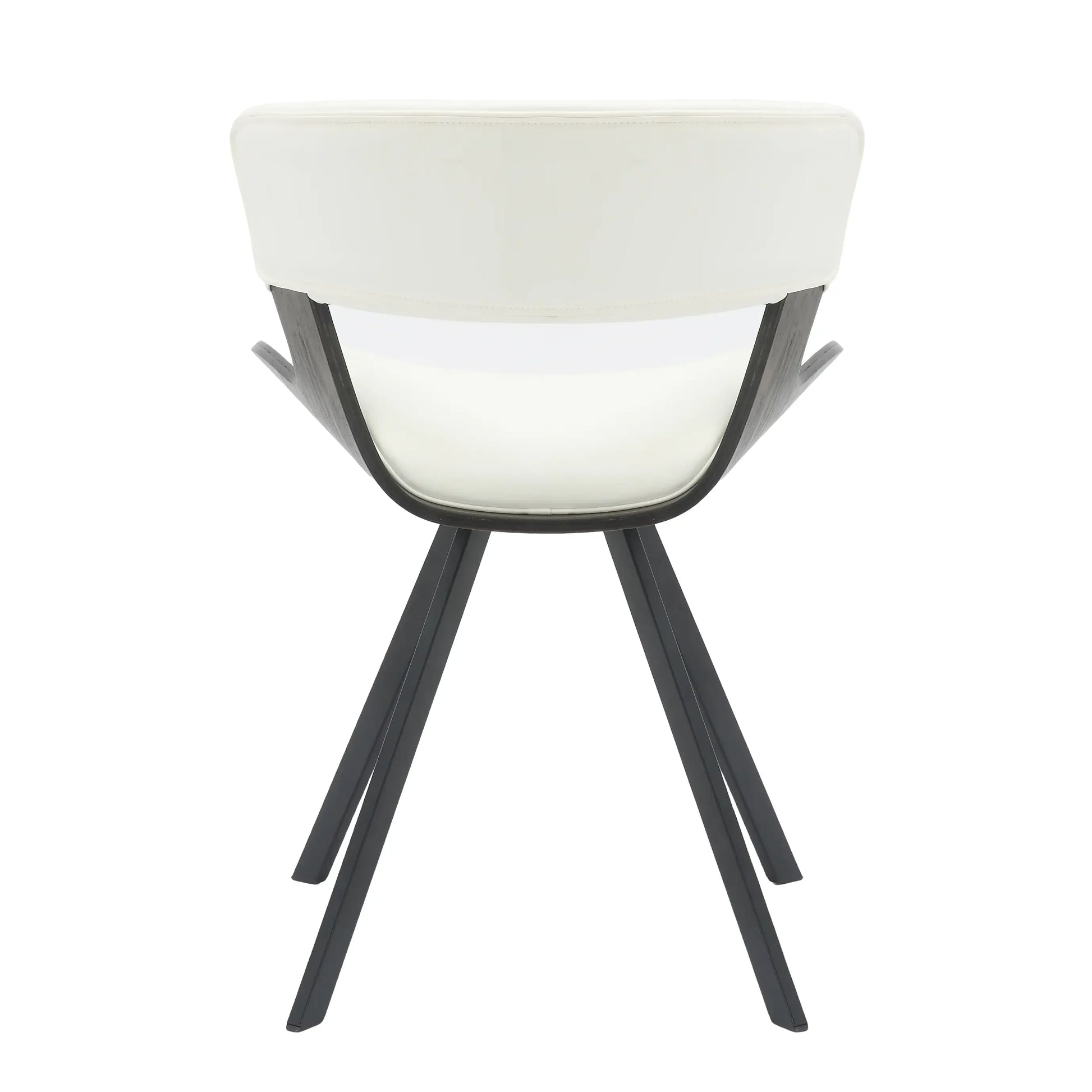 Nymia Upholstered Dining Chair with Saddle Seat and Iron Legs Set of 2 - Elax Furniture