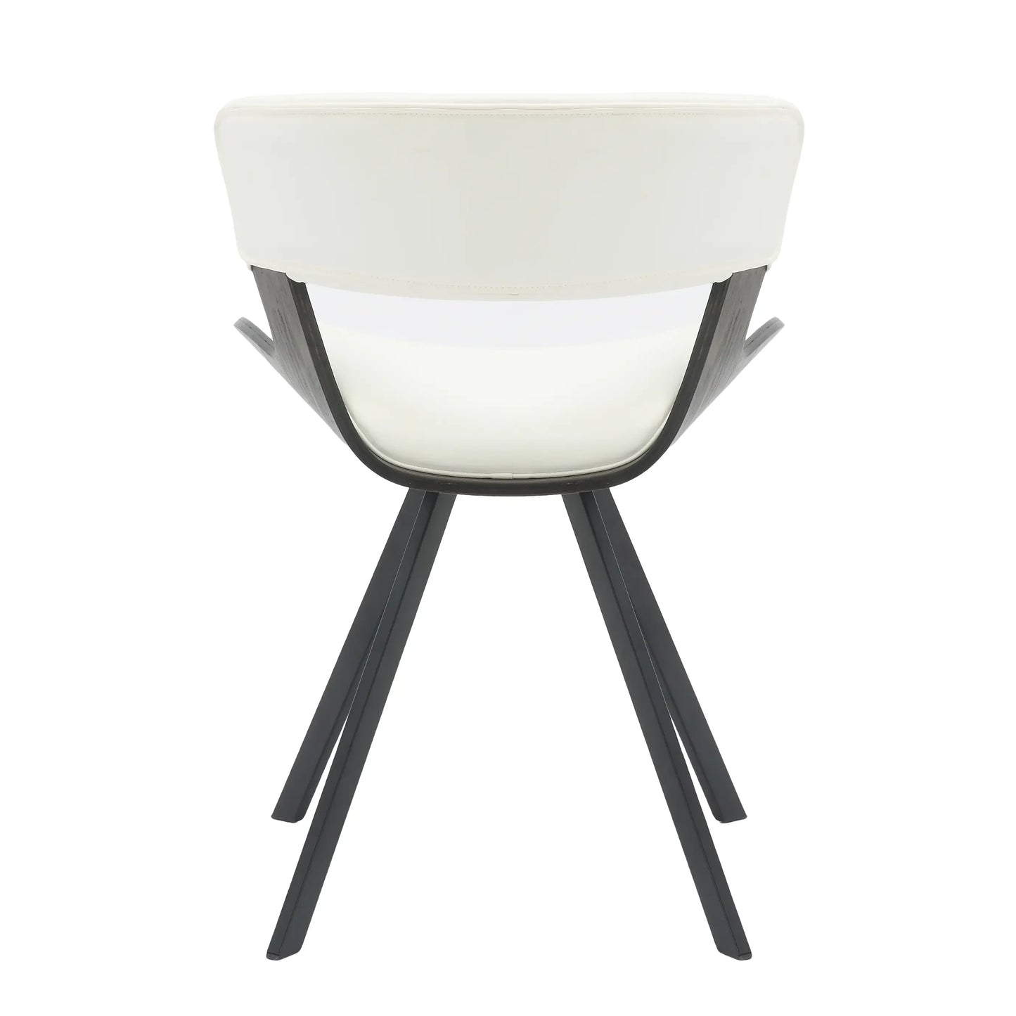 Nymia Upholstered Dining Chair with Saddle Seat and Iron Legs Set of 4 - Elax Furniture