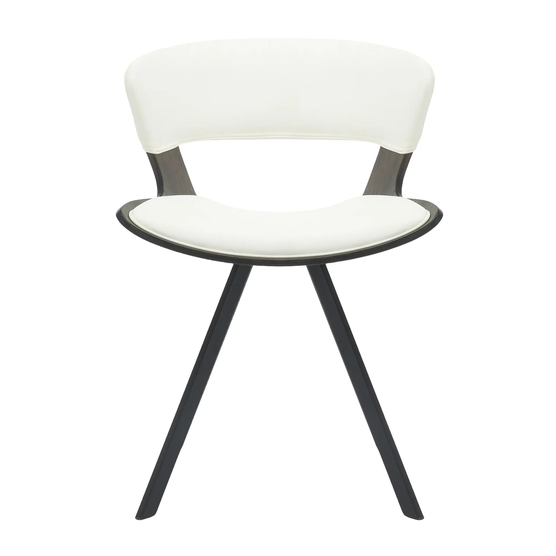 Nymia Upholstered Dining Chair with Saddle Seat and Iron Legs Set of 4 - Elax Furniture