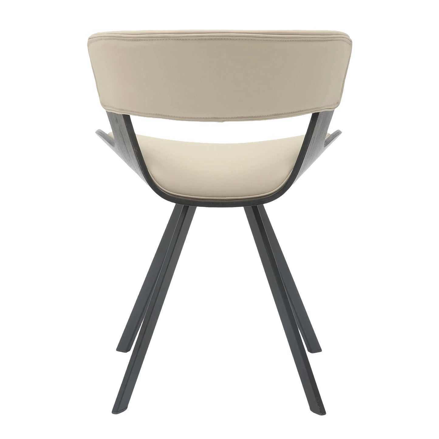 Zephry 5-Piece Dining Set with Square Dining Table White Sintered Stone Top and 4 Leather Dining Chairs - Elax Furniture