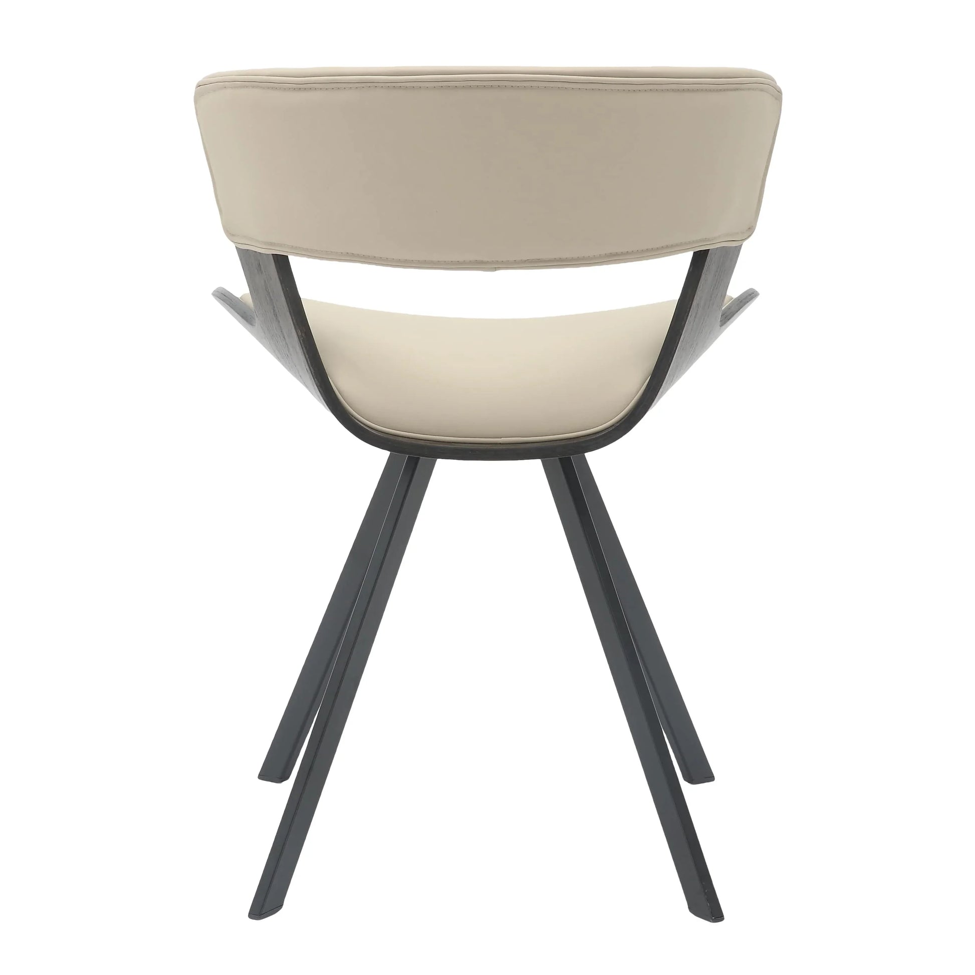 Zephry 5-Piece Dining Set with Square Dining Table White Sintered Stone Top and 4 Leather Dining Chairs - Elax Furniture