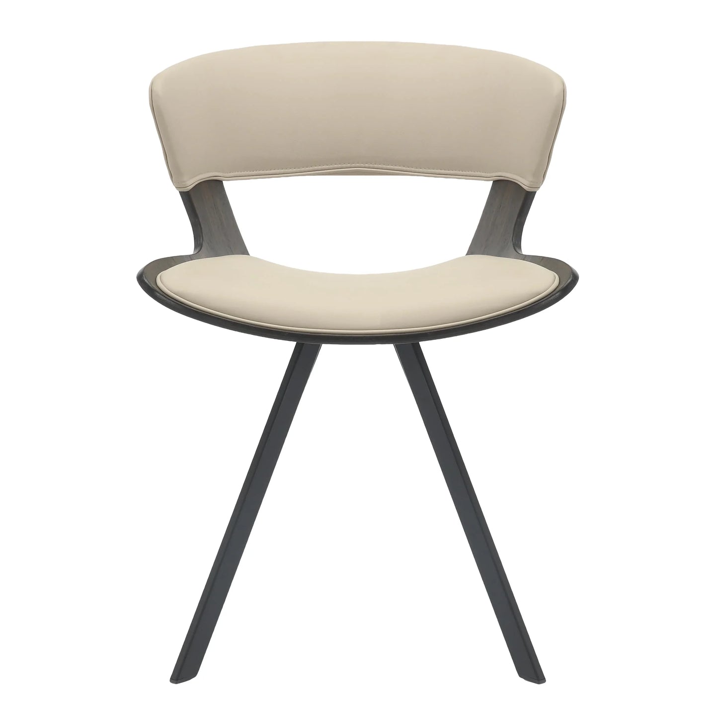 Zephry 5-Piece Dining Set with Square Dining Table White Sintered Stone Top and 4 Leather Dining Chairs - Elax Furniture