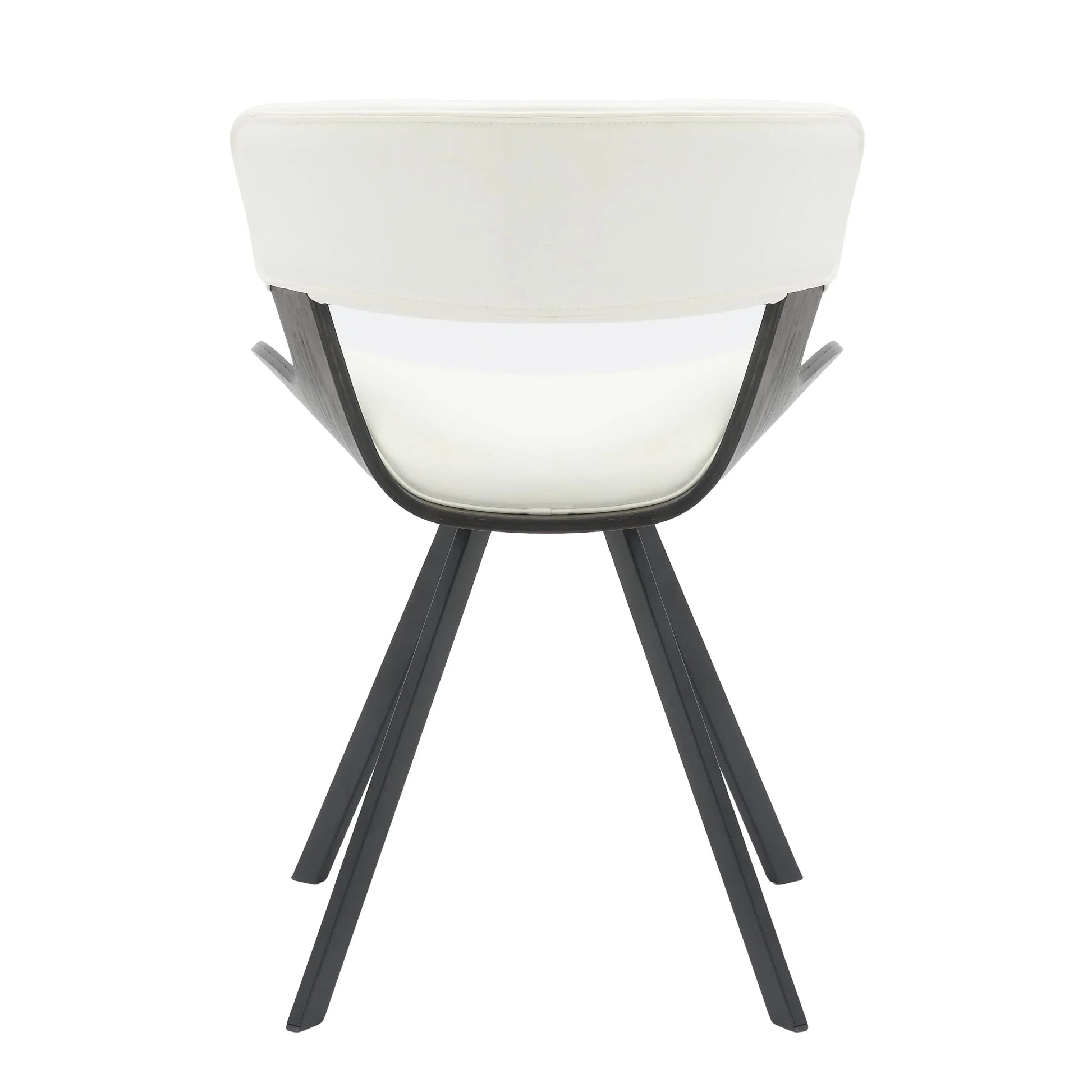 Zephry 5-Piece Dining Set with Square Wooden Table in Natural Wood and 4 Leather Dining Chairs - Elax Furniture