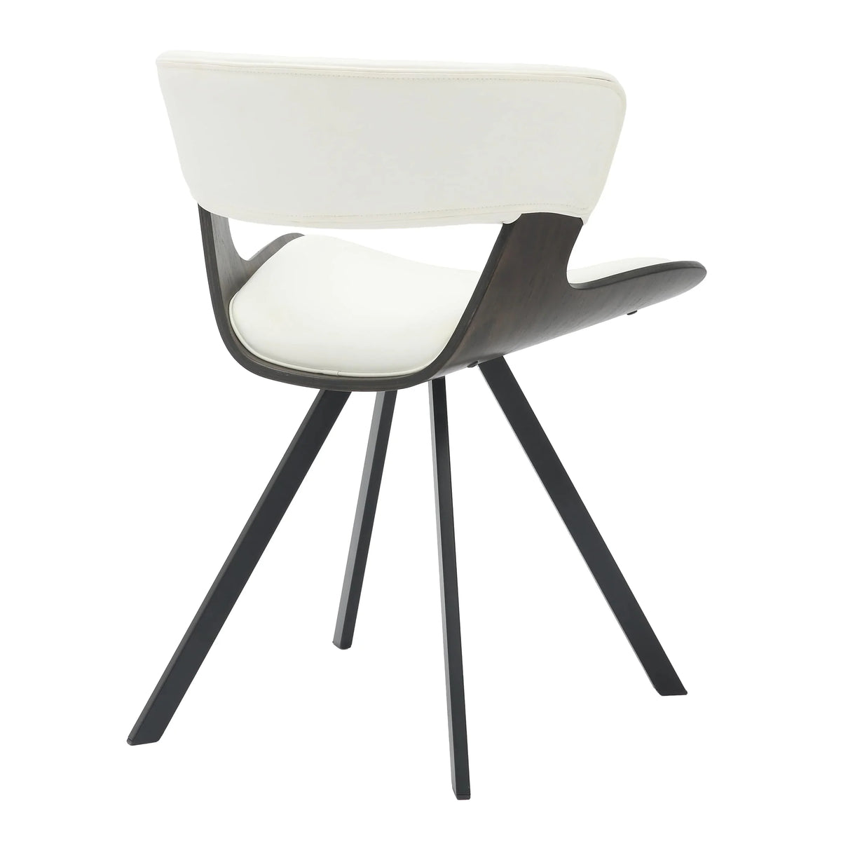 Zephry 5-Piece Dining Set with Square Dining Table White Sintered Stone Top and 4 Leather Dining Chairs - Elax Furniture