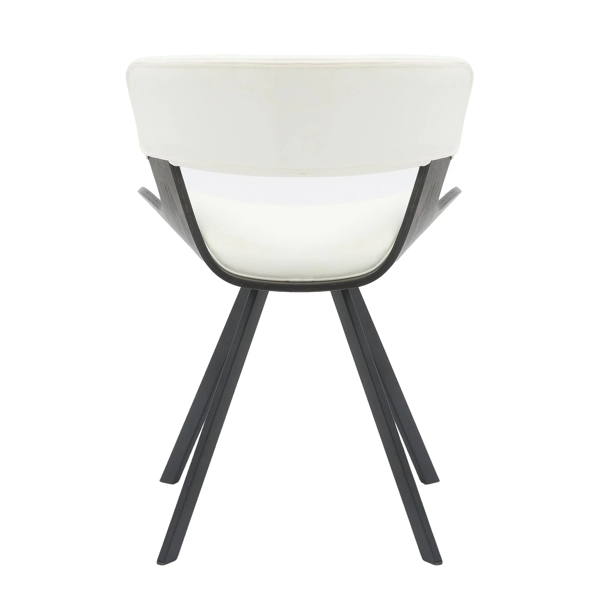 Zephry 5-Piece Dining Set with Square Dining Table White Sintered Stone Top and 4 Leather Dining Chairs - Elax Furniture