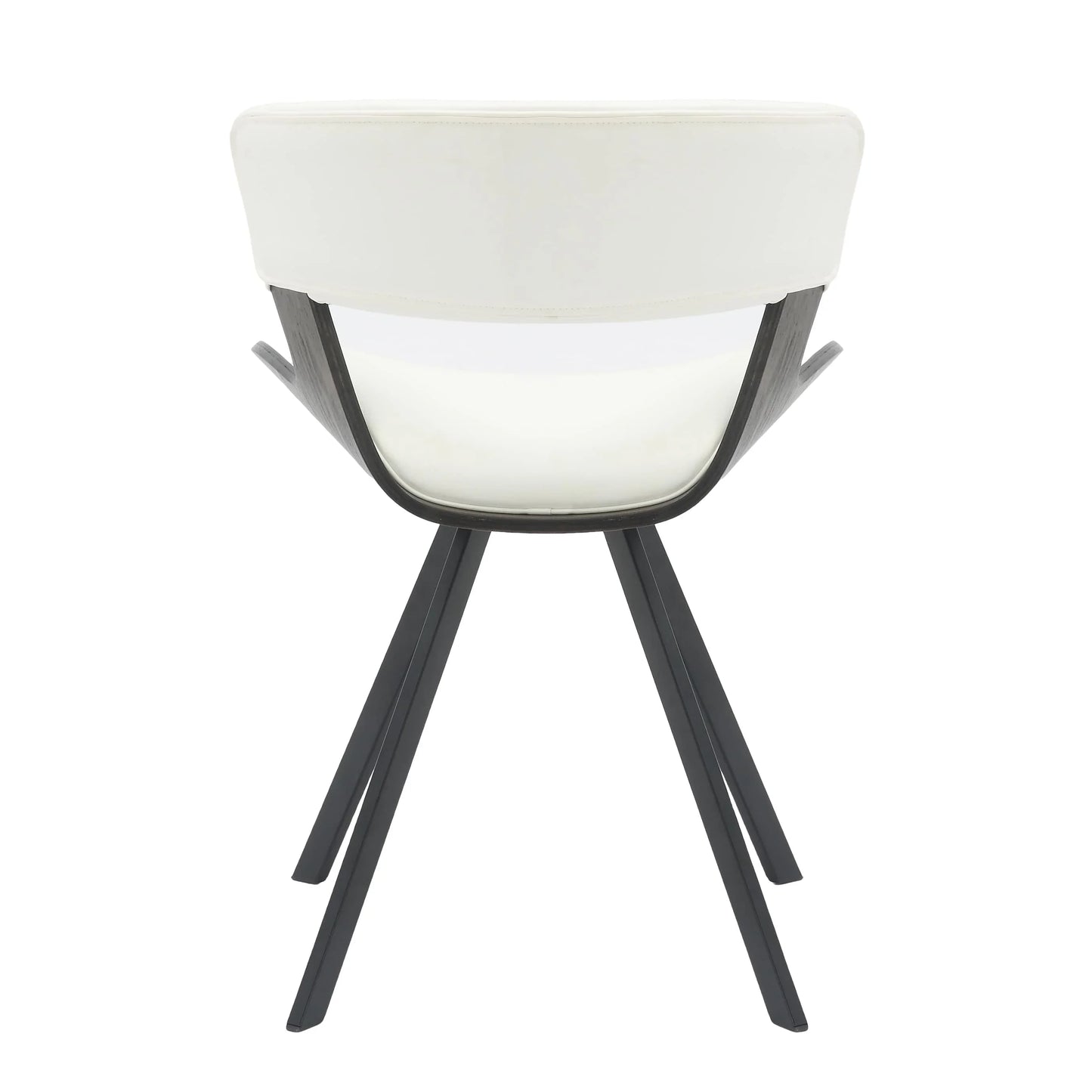 Zephry 5-Piece Dining Set with Square Dining Table White Sintered Stone Top and 4 Leather Dining Chairs - Elax Furniture