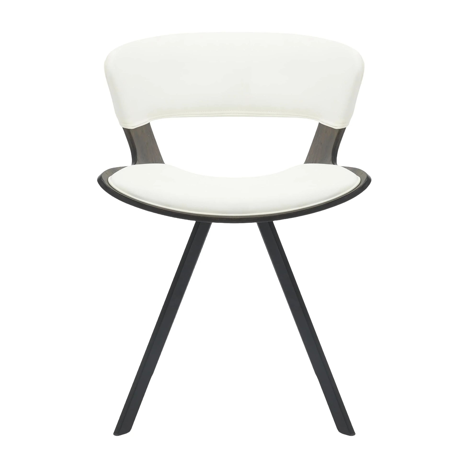 Zephry 5-Piece Dining Set with Square Dining Table White Sintered Stone Top and 4 Leather Dining Chairs - Elax Furniture