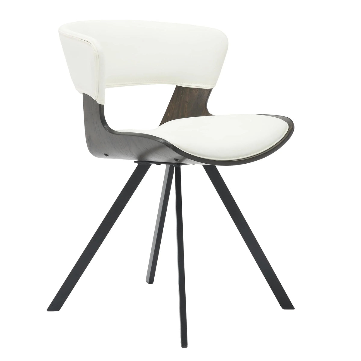 Zephry 5-Piece Dining Set with Square Dining Table White Sintered Stone Top and 4 Leather Dining Chairs - Elax Furniture
