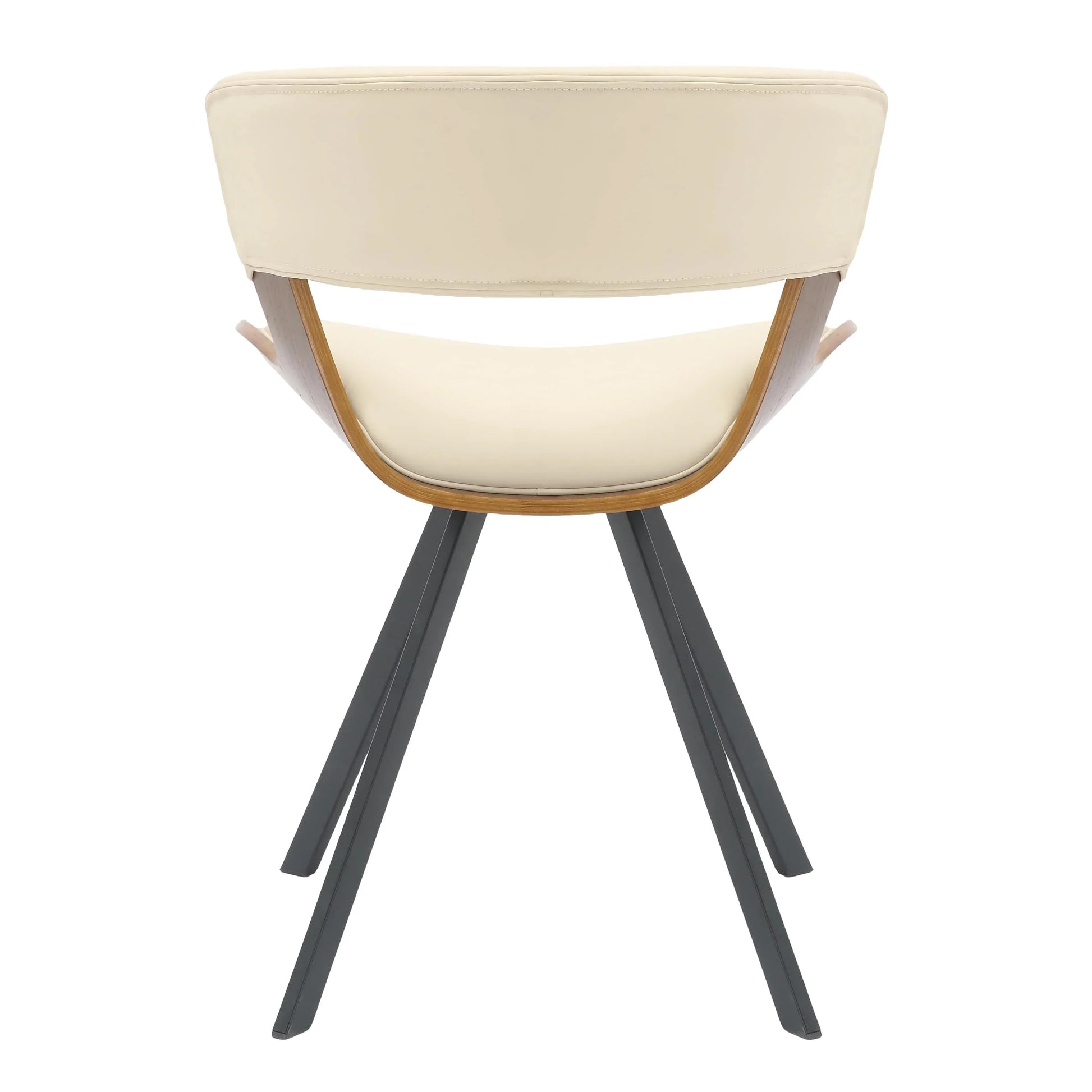 Zephry 5-Piece Dining Set with Square Wooden Table in Natural Wood and 4 Leather Dining Chairs - Elax Furniture