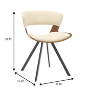 Zephry 5-Piece Dining Set with Square Dining Table White Sintered Stone Top and 4 Leather Dining Chairs - Elax Furniture