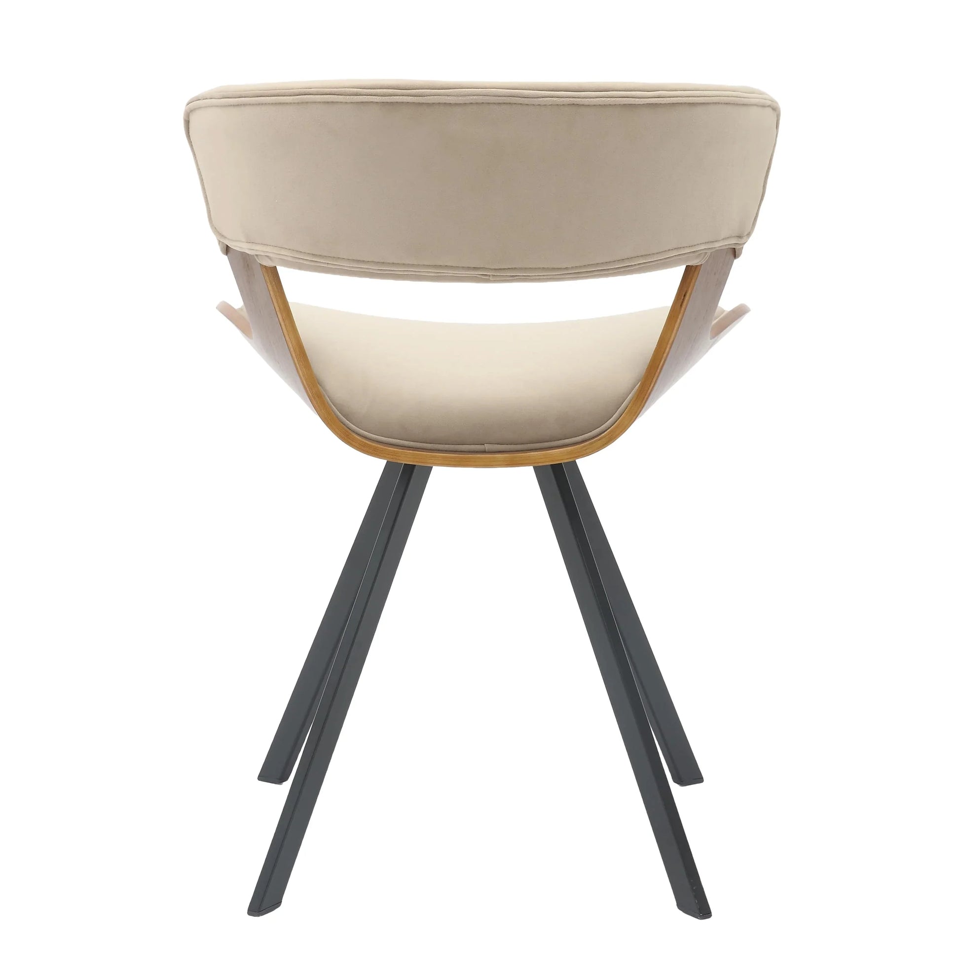 Zephry 5-Piece Dining Set with Square Wooden Table in Natural Wood and 4 Leather Dining Chairs - Elax Furniture