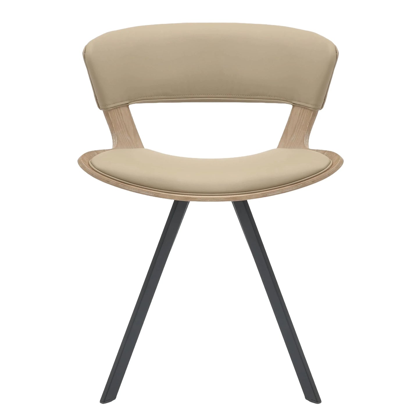 Zephry 5-Piece Dining Set with Square Dining Table White Sintered Stone Top and 4 Leather Dining Chairs - Elax Furniture