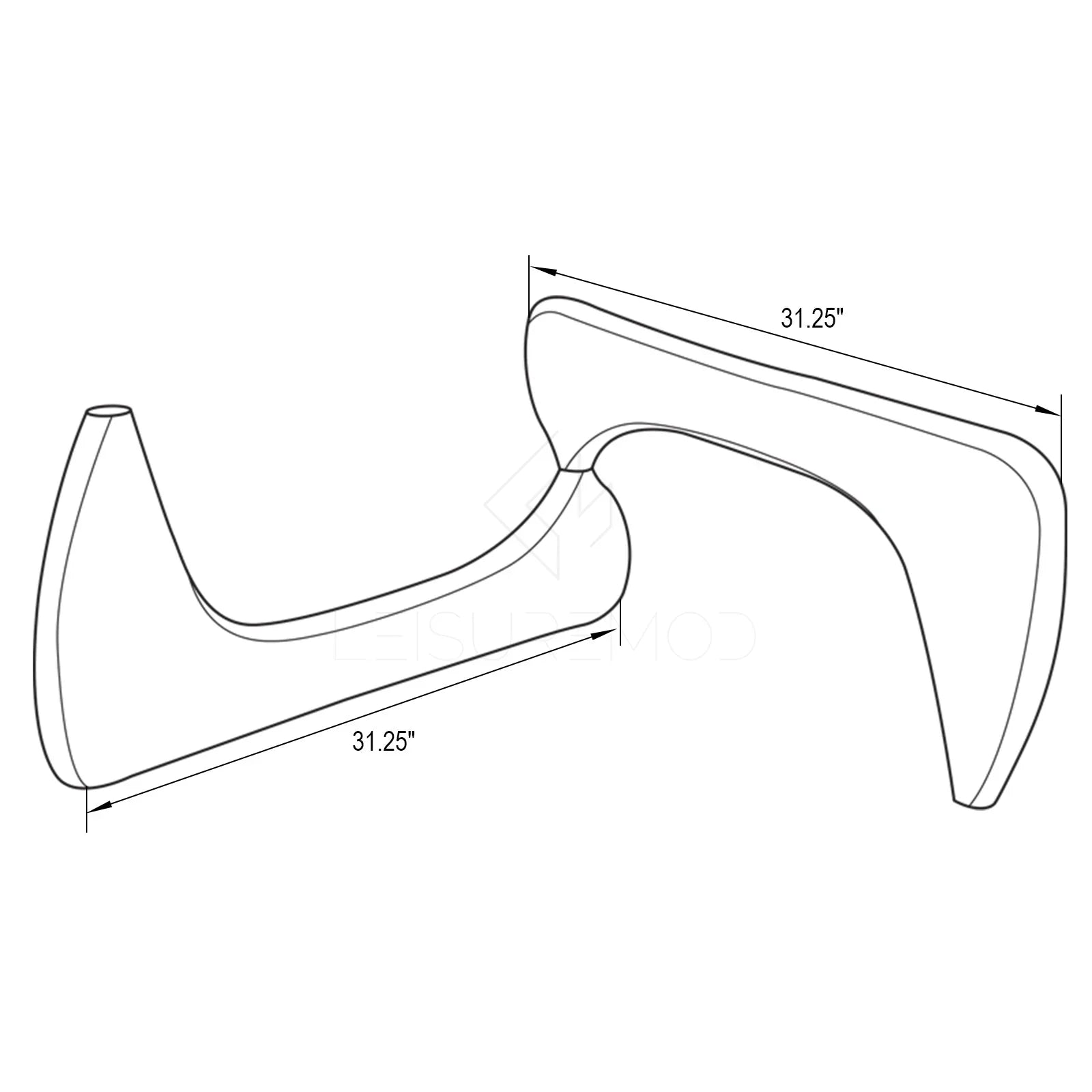 Imperial Triangle Coffee Table Base - Elax Furniture