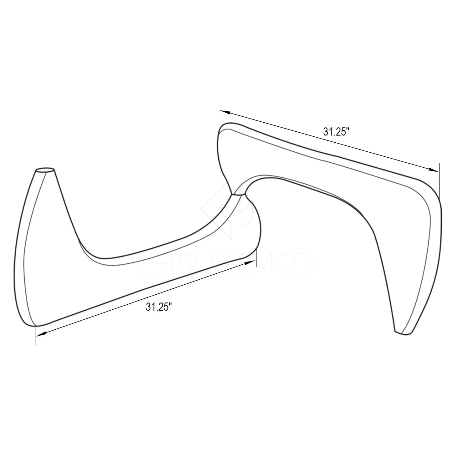 Imperial Triangle Coffee Table Base - Elax Furniture