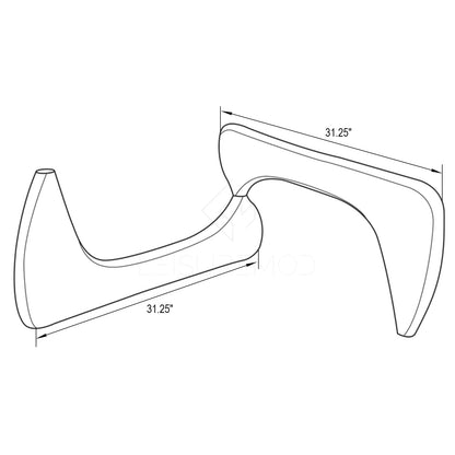 Imperial Triangle Coffee Table Base - Elax Furniture